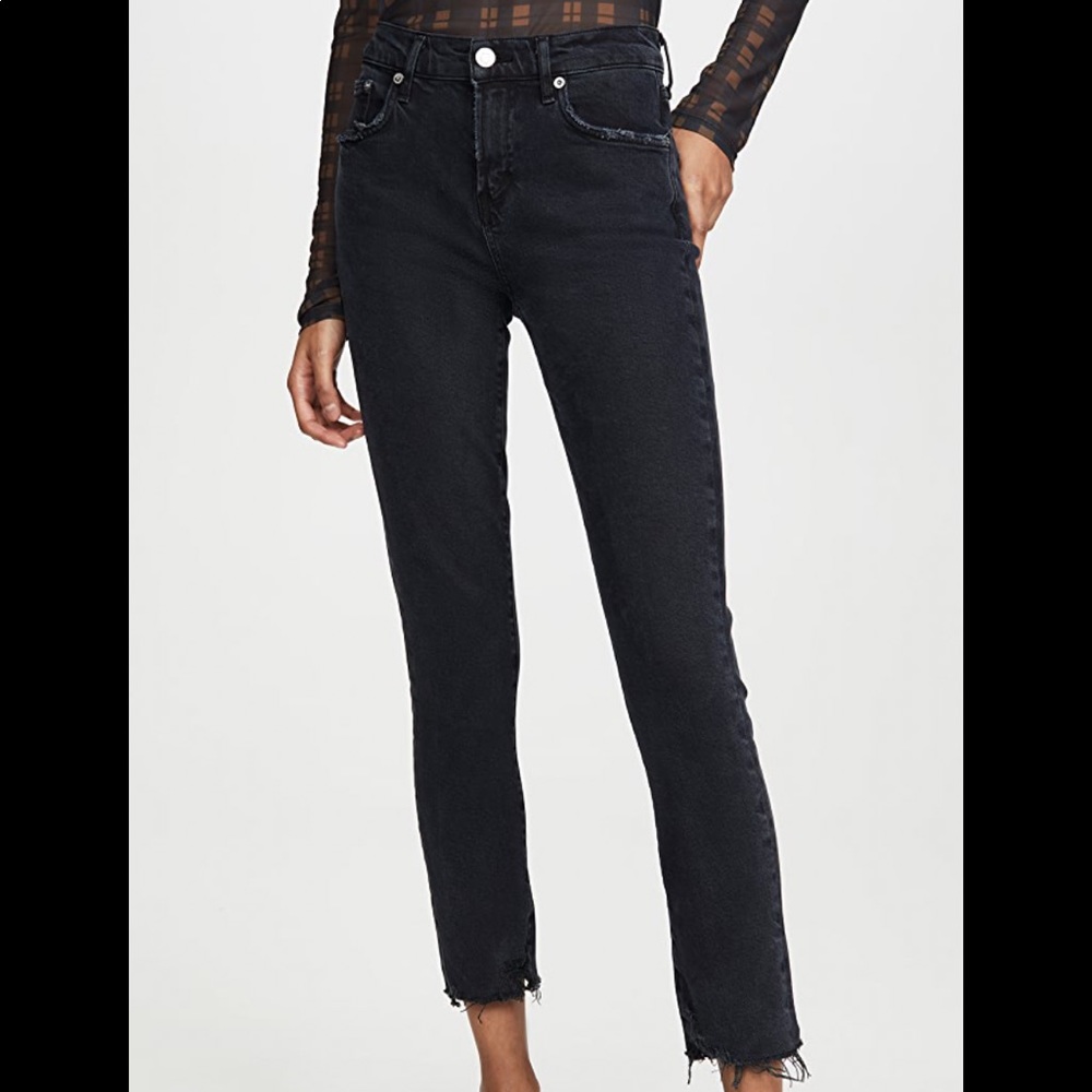 Agolde Toni Black Mid rise Jeans
